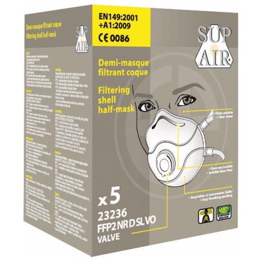 Supair ffp2sl nr d vo aktívszenes, szelepes pormaszk