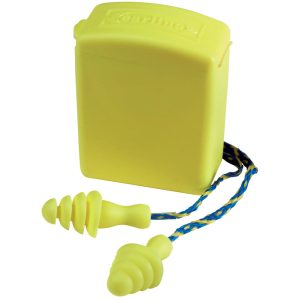   Earline - sárga zsinóros, lamellás füldugó + doboz snr 30db