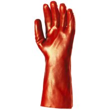 Mártott pvc kesztyű, piros, 36cm hosszú