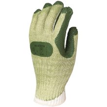 Mártott zöld vulkanizált latex, kötött szellőző kézhát