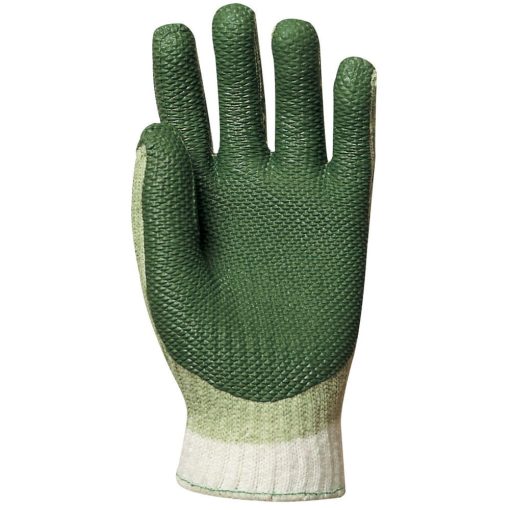 Mártott zöld vulkanizált latex, kötött szellőző kézhát