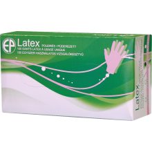 Latex vizsgálókesztyű, púderozott/100 db m zöld doboz