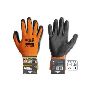 Védőkesztyű NITROX ORANGE, nitril